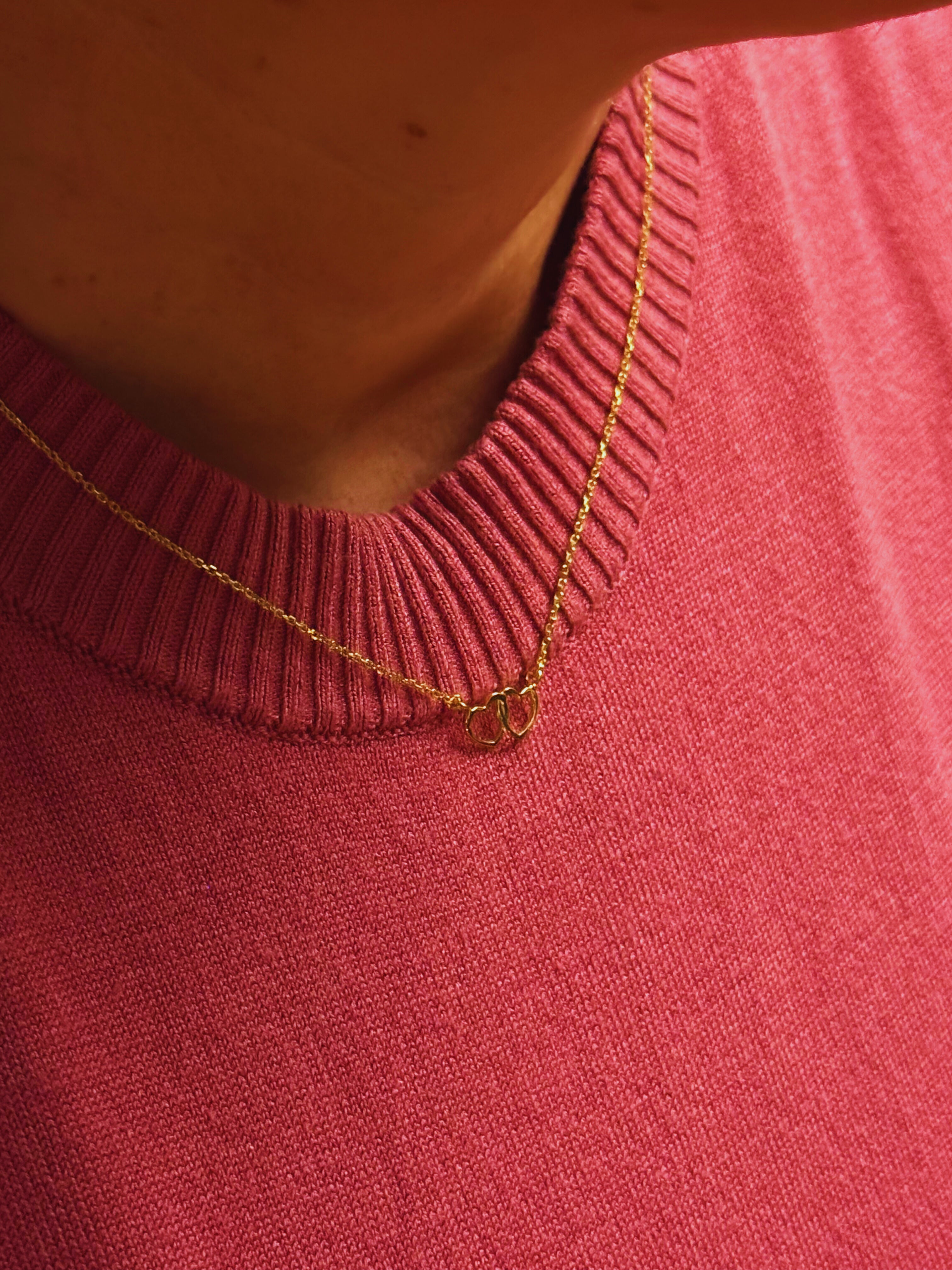 Set Collier und Ohrstecker | Herzen