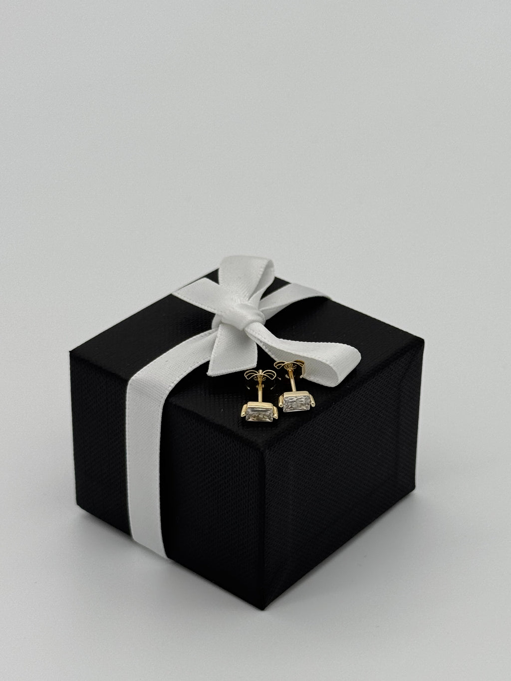 Ohrstecker Baguetteform | Silber vergoldet