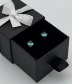 Ohrstecker 925 Silber - Aqua Mare