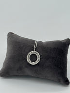 Rundes Muster Collier Silber 925 - Kreis