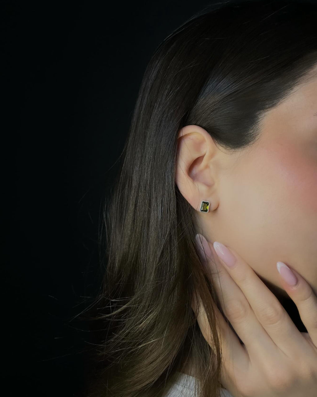 Ohrringe Silber 925 - Oliver Baguette Stein