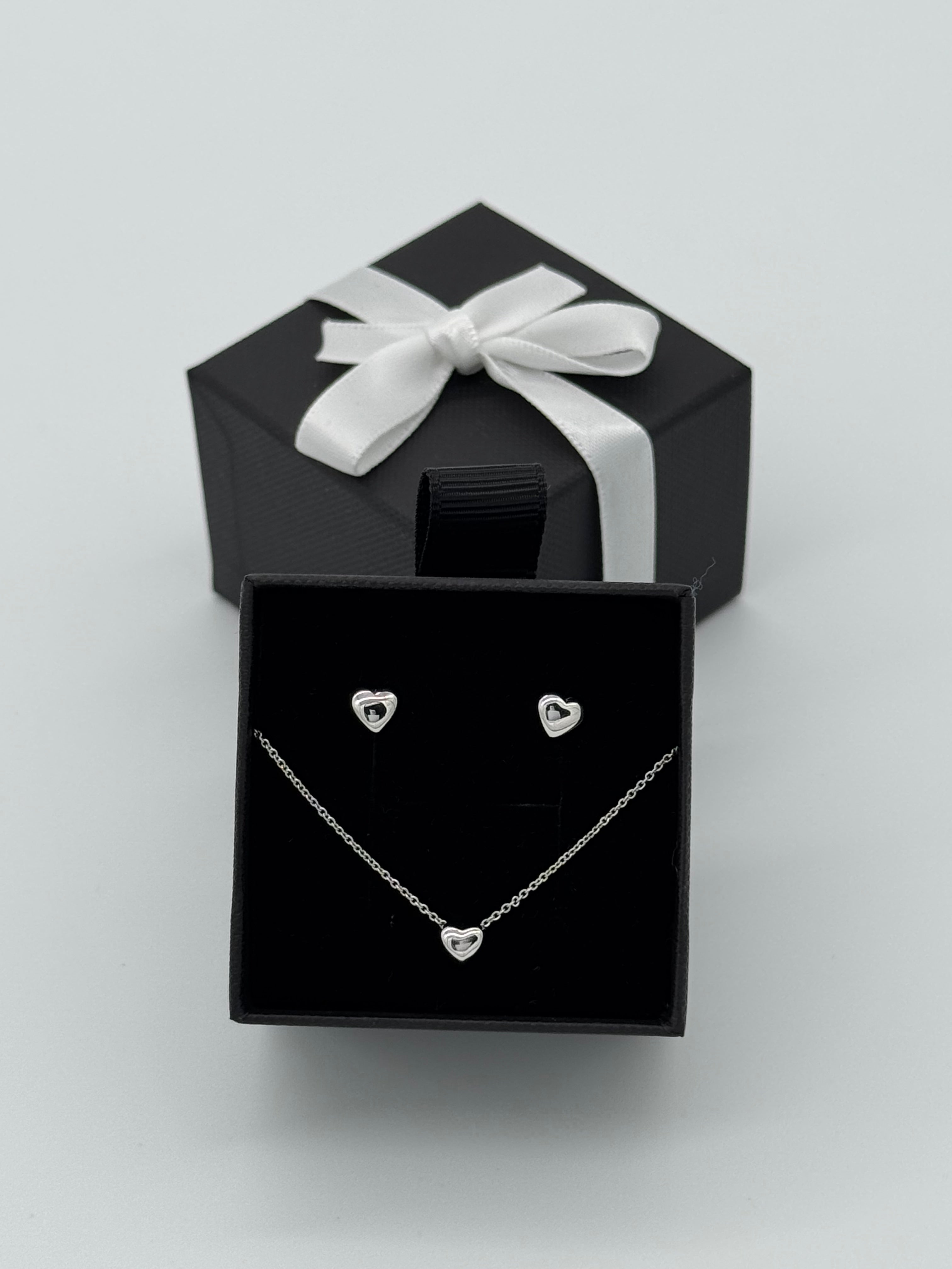 Silberne Herzen | Silber 925 Set