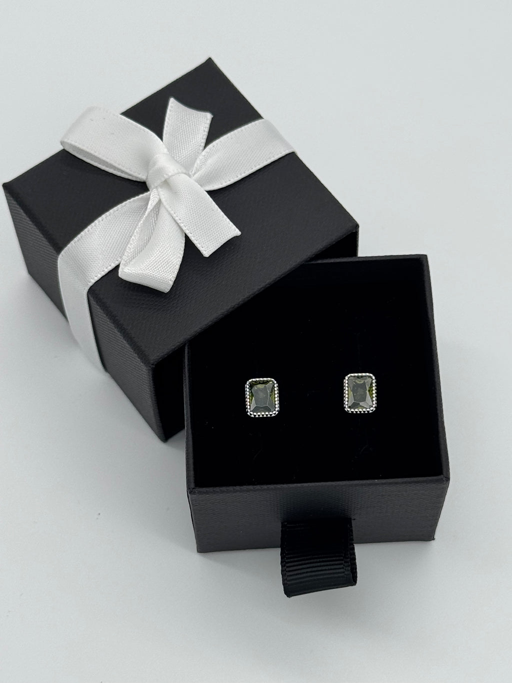 Ohrringe Silber 925 - Oliver Baguette Stein