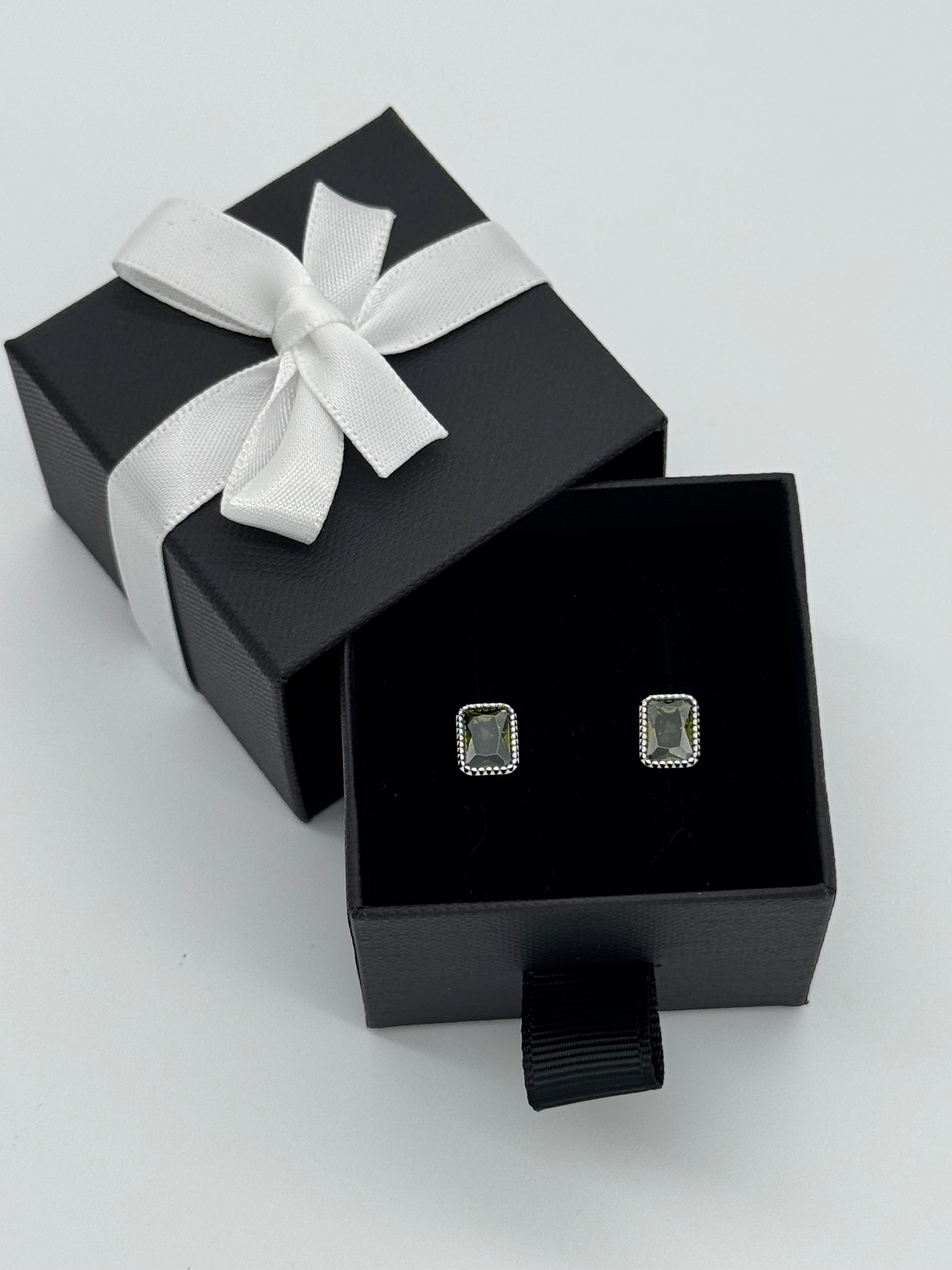 Ohrringe Silber 925 - Oliver Baguette Stein