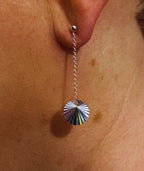 Ohrstecker mit Anhänger diamantiert | Echt Silber 925