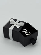 Klappcreolen Silber 925 - Moderne 18 Steine