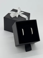 Klappcreolen Silber 925 - Moderne 18 Steine