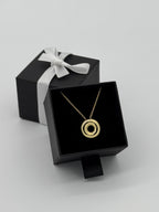 Goldener Donut | Silber 925