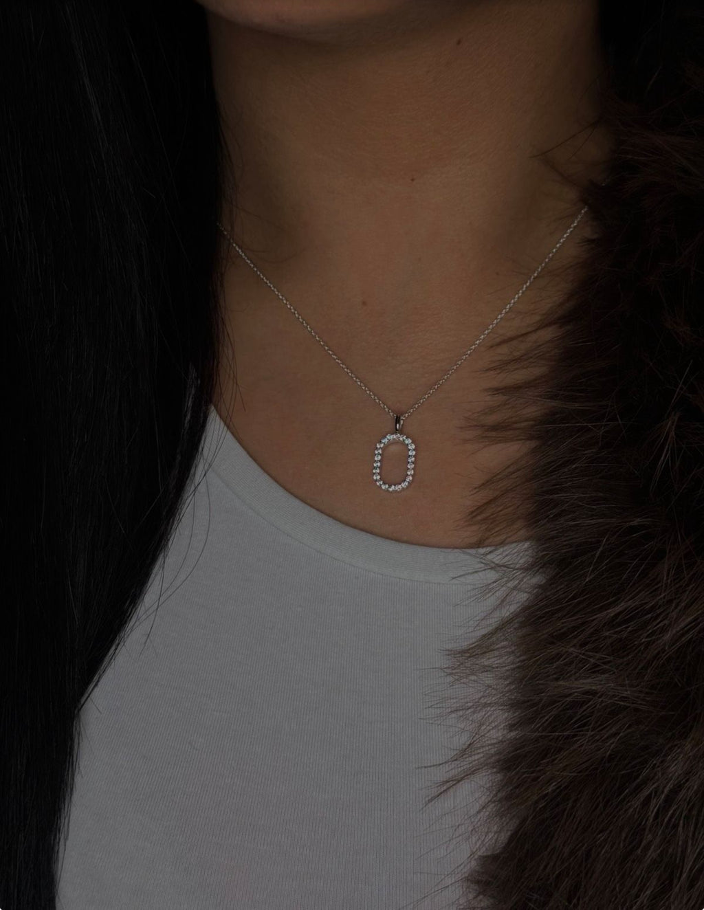 Collier Silber 925 - Eleganz 22 Steine