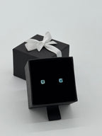 Ohrstecker Silber 925 - Aqua Mare 4mm