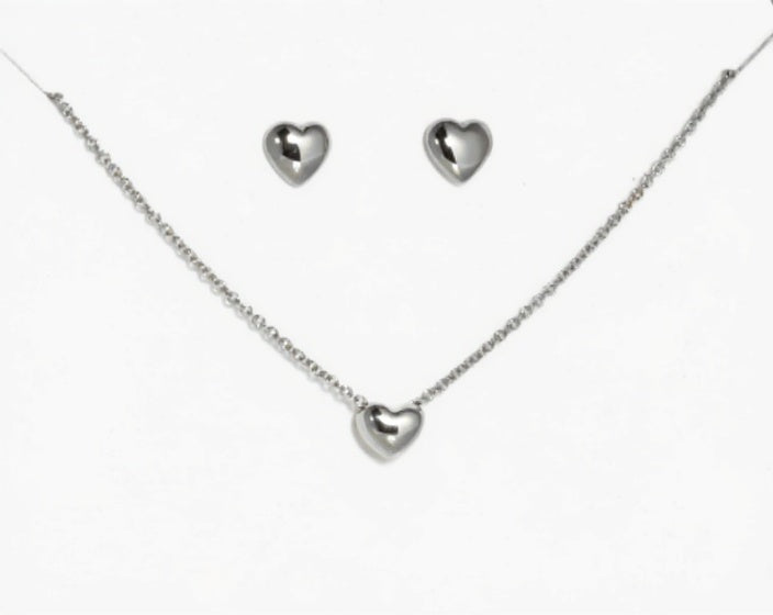 Silberne Herzen | Silber 925 Set