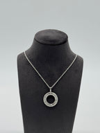 Rundes Muster Collier Silber 925 - Kreis