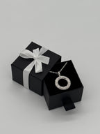 Rundes Muster Collier Silber 925 - Kreis