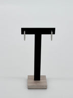 Klappcreolen Silber 925 - Moderne 18 Steine