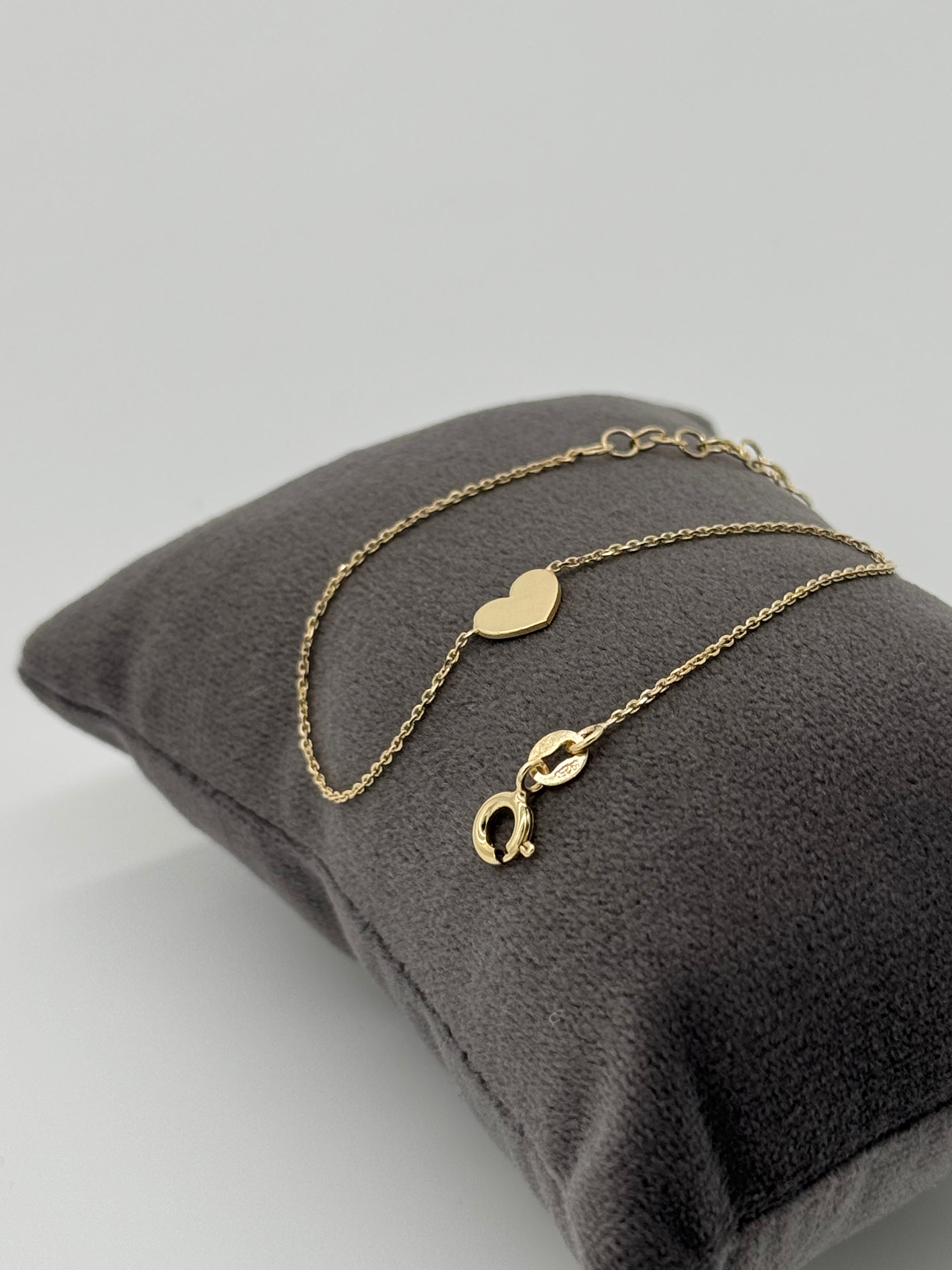 Goldenes Armband Herz | Silber vergoldet