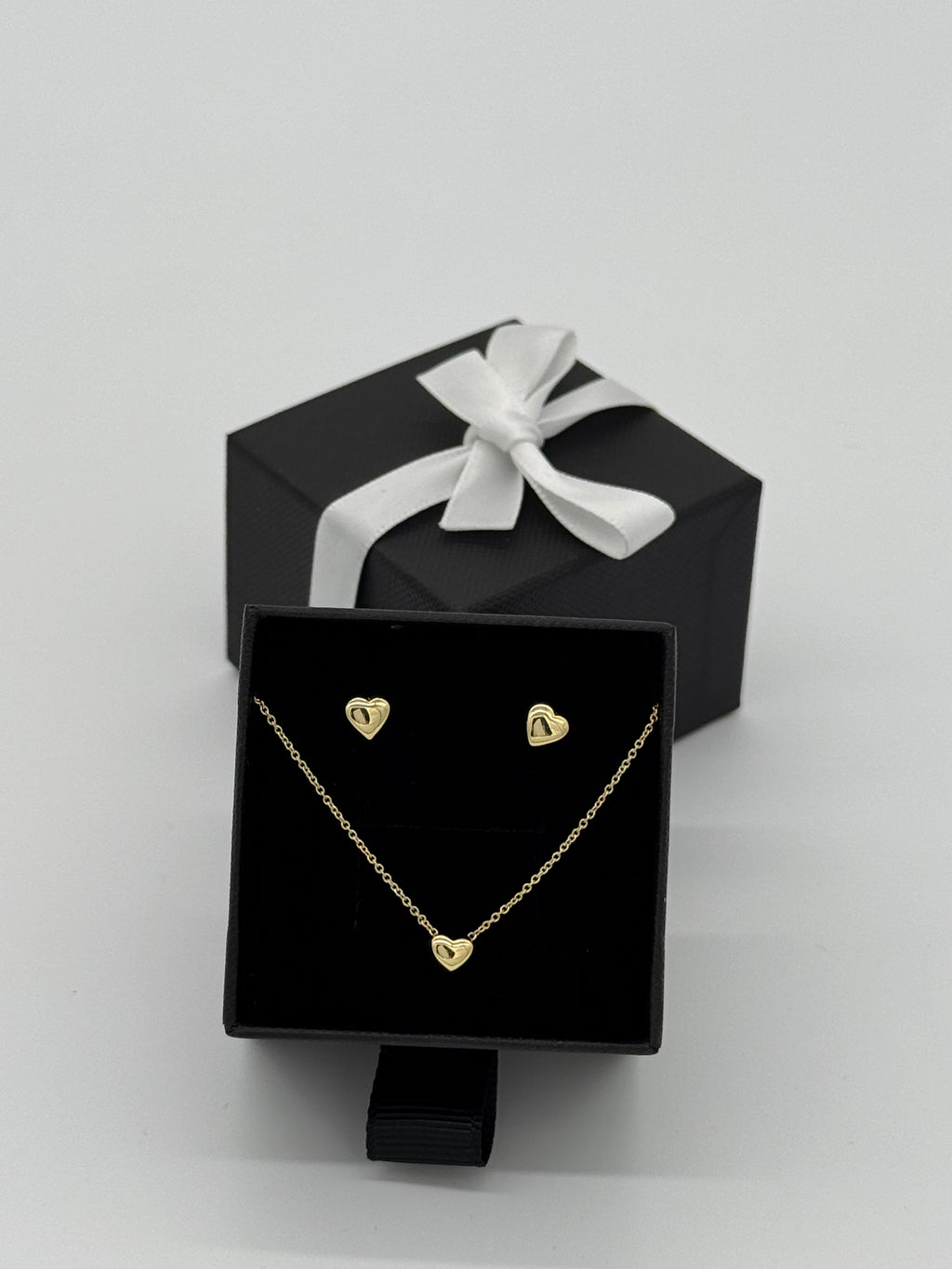 Runde Herzen | Collier und Ohrstecker