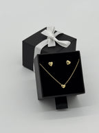 Runde Herzen | Collier und Ohrstecker