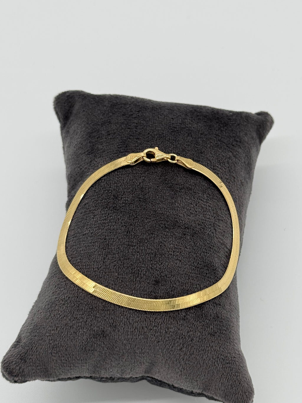 Goldenes Doppelpanzerarmband flach | Silber vergoldet