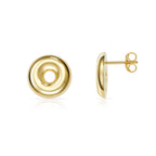 Ohrstecker goldener Donut | Silber vergoldet