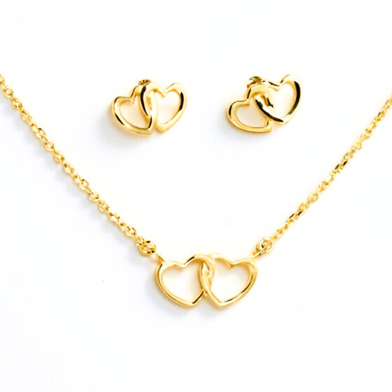 Herz Schmuckset – Collier & Ohrstecker ❤️