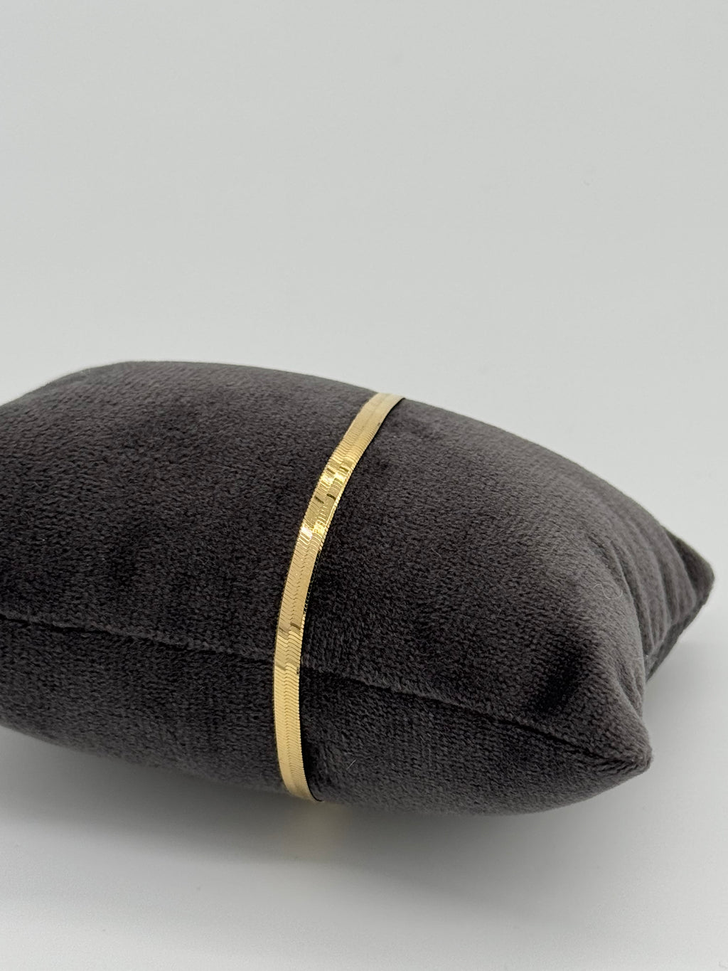 Goldenes Doppelpanzerarmband flach | Silber vergoldet