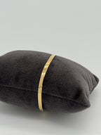 Goldenes Doppelpanzerarmband flach | Silber vergoldet