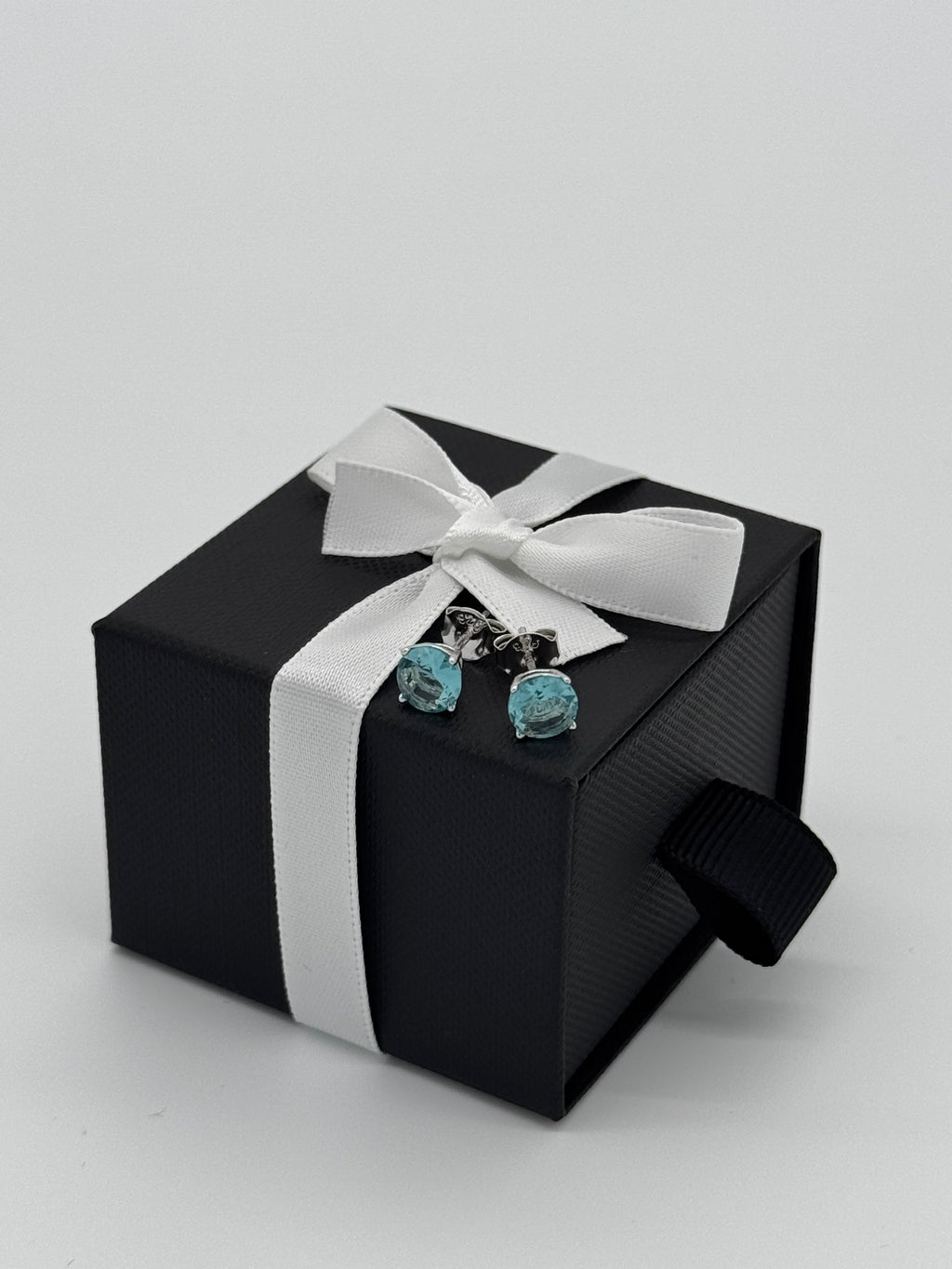 Ohrstecker 925 Silber - Aqua Mare