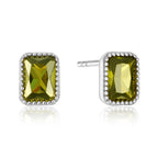 Ohrringe Silber 925 - Oliver Baguette Stein