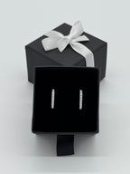 Klappcreolen Silber 925 - Moderne 18 Steine