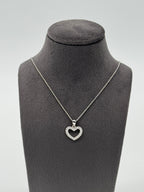 Collier Herz mit 20 Zirkonia | Echt Silber