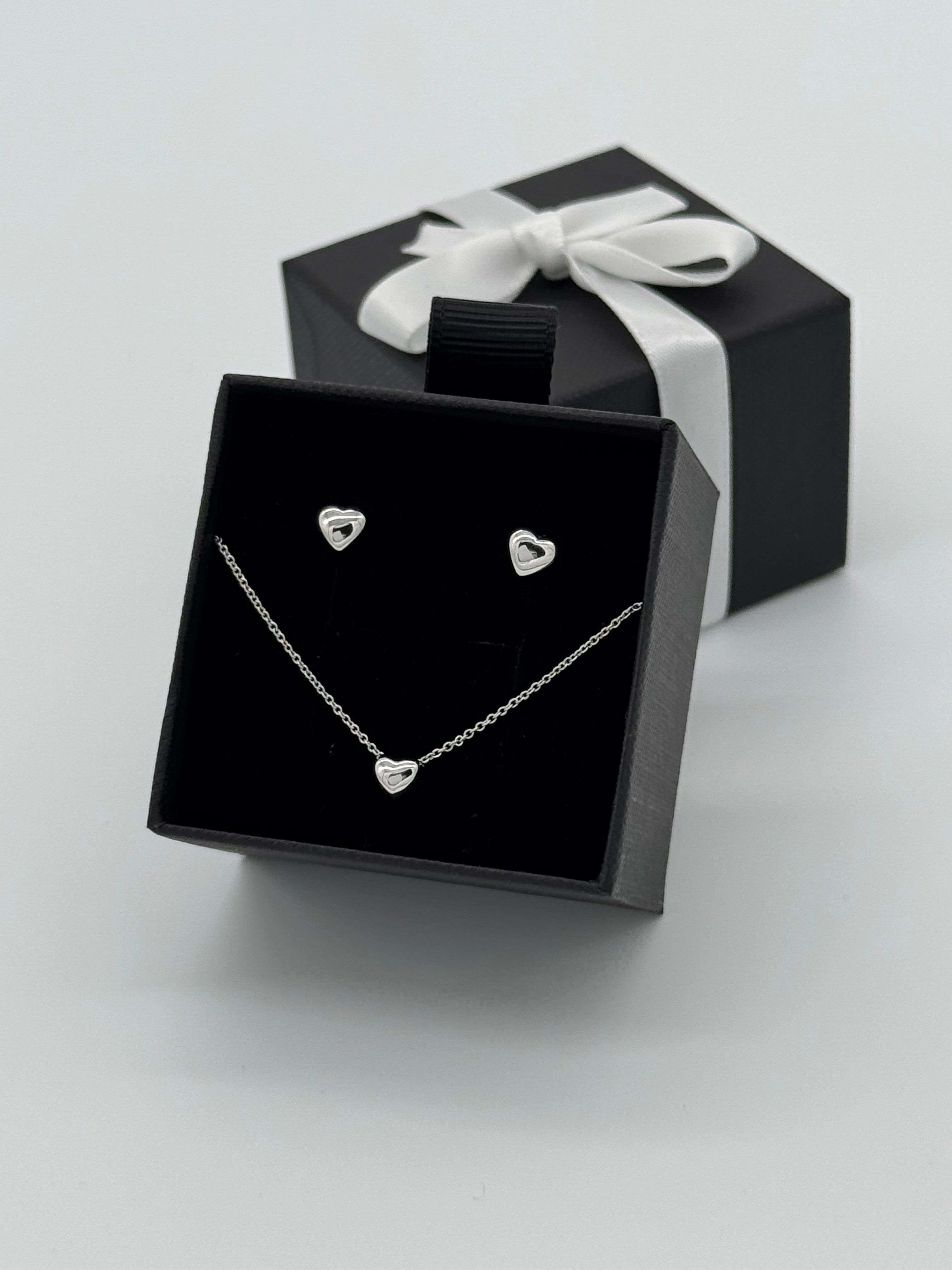 Silberne Herzen | Silber 925 Set