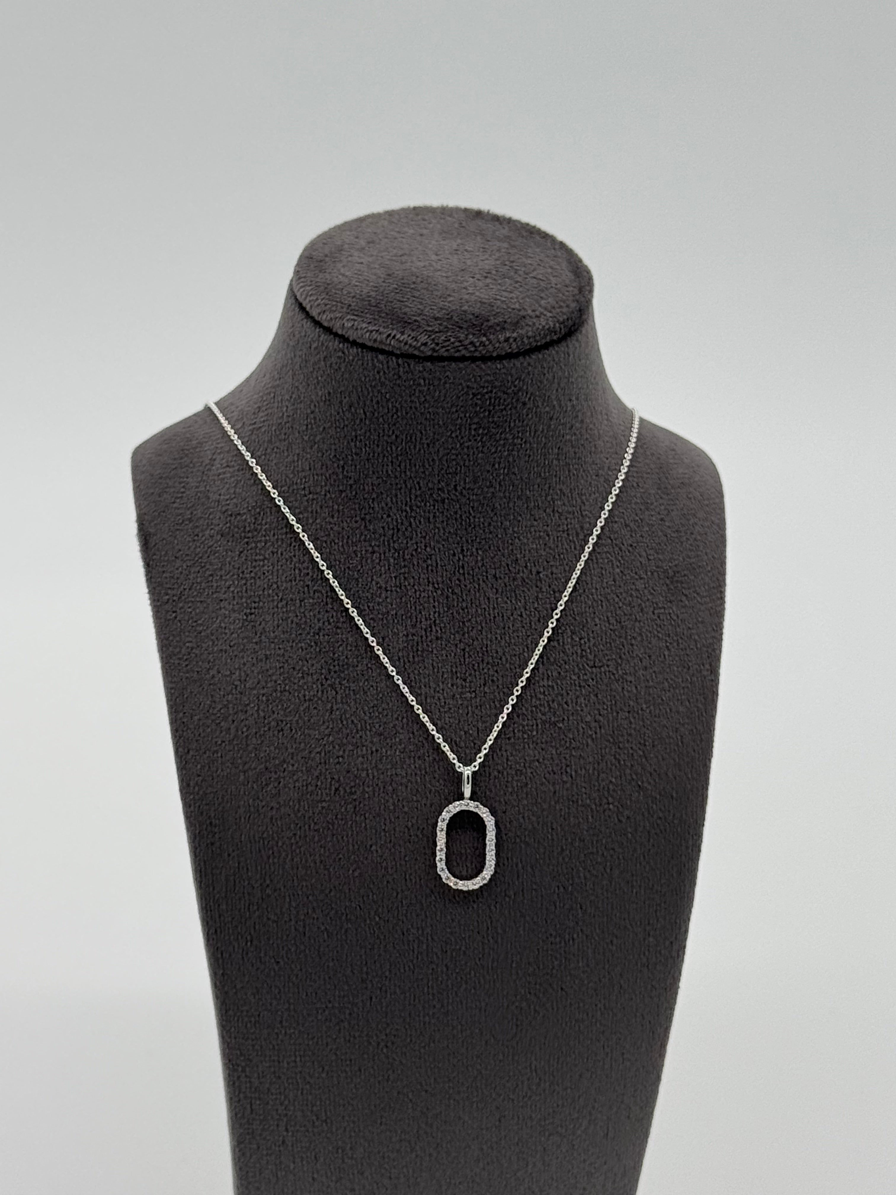 Collier Silber 925 - Eleganz 22 Steine