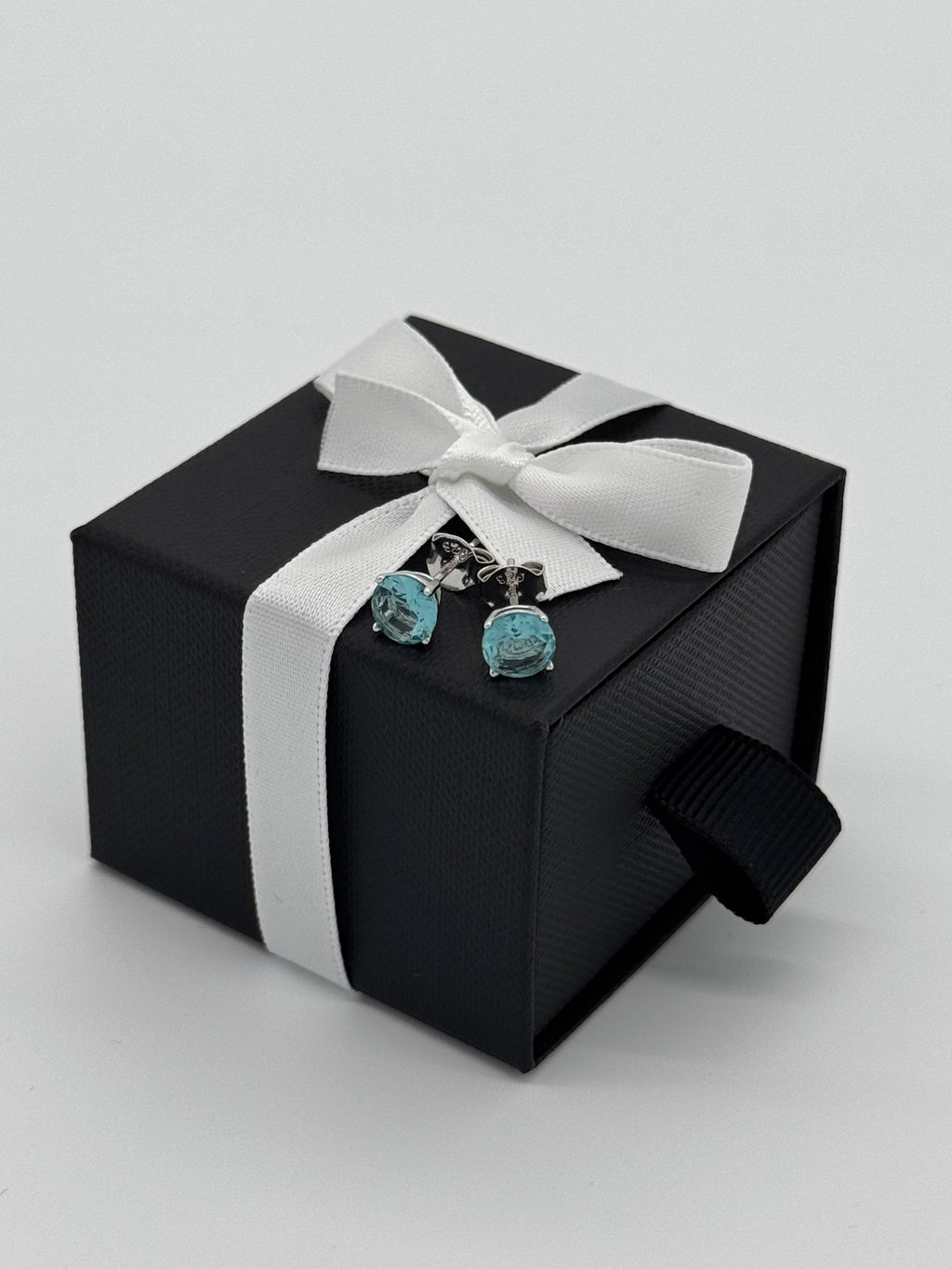 Ohrstecker 925 Silber - Aqua Mare