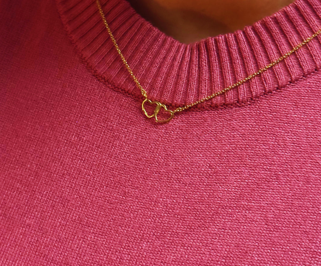 Set Collier und Ohrstecker | Herzen