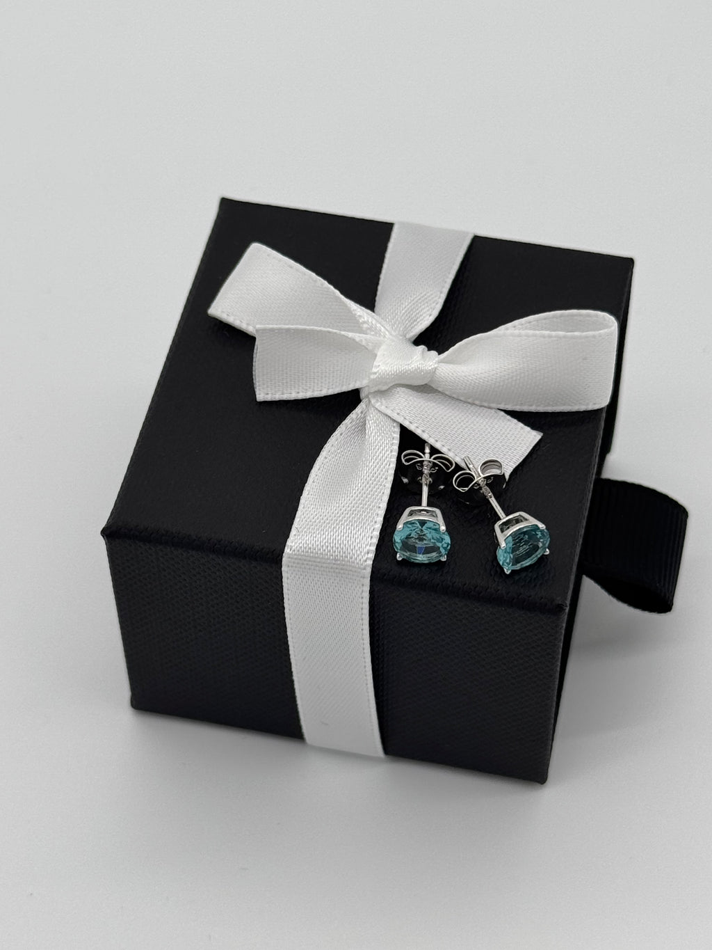 Ohrstecker 925 Silber - Aqua Mare