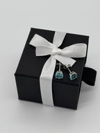 Ohrstecker 925 Silber - Aqua Mare