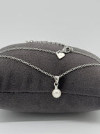 Zeitloses Perlencollier in 925 Silber