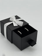 Klappcreolen Silber 925 - Moderne 18 Steine