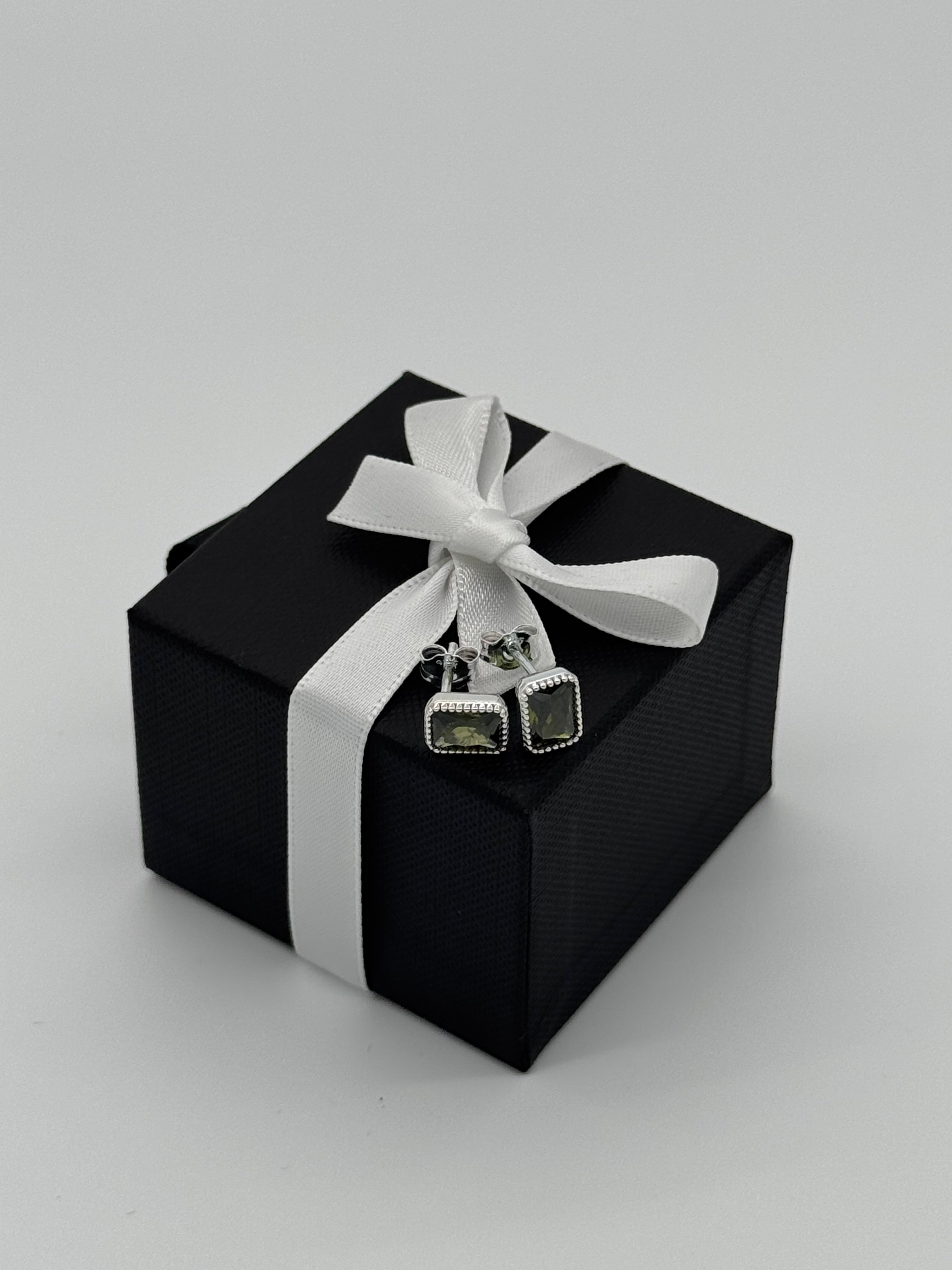 Ohrringe Silber 925 - Oliver Baguette Stein