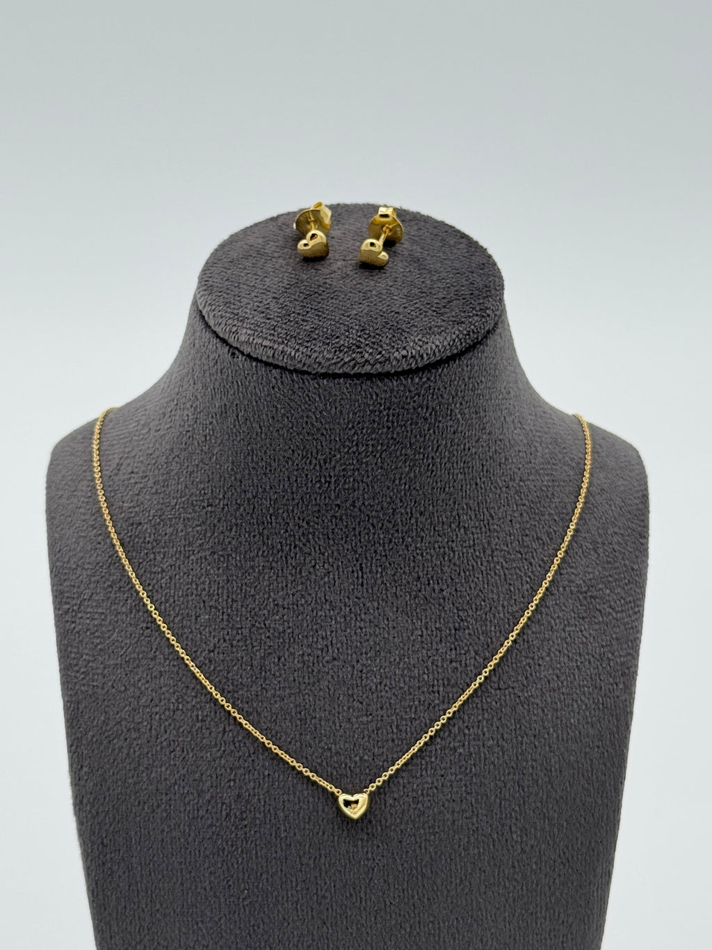 Runde Herzen | Collier und Ohrstecker