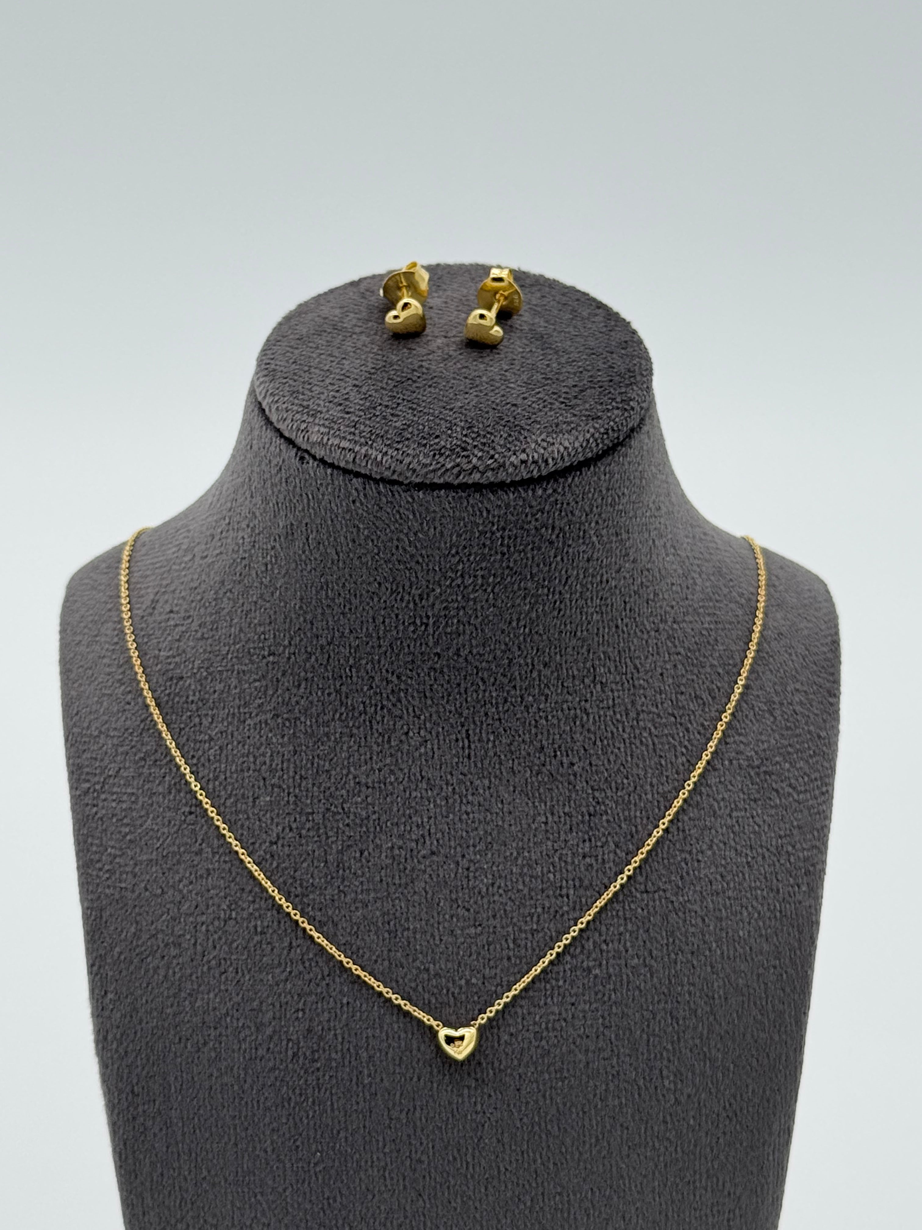 Runde Herzen | Collier und Ohrstecker