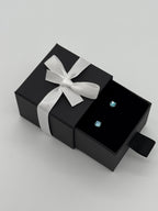 Ohrstecker Silber 925 - Aqua Mare 4mm