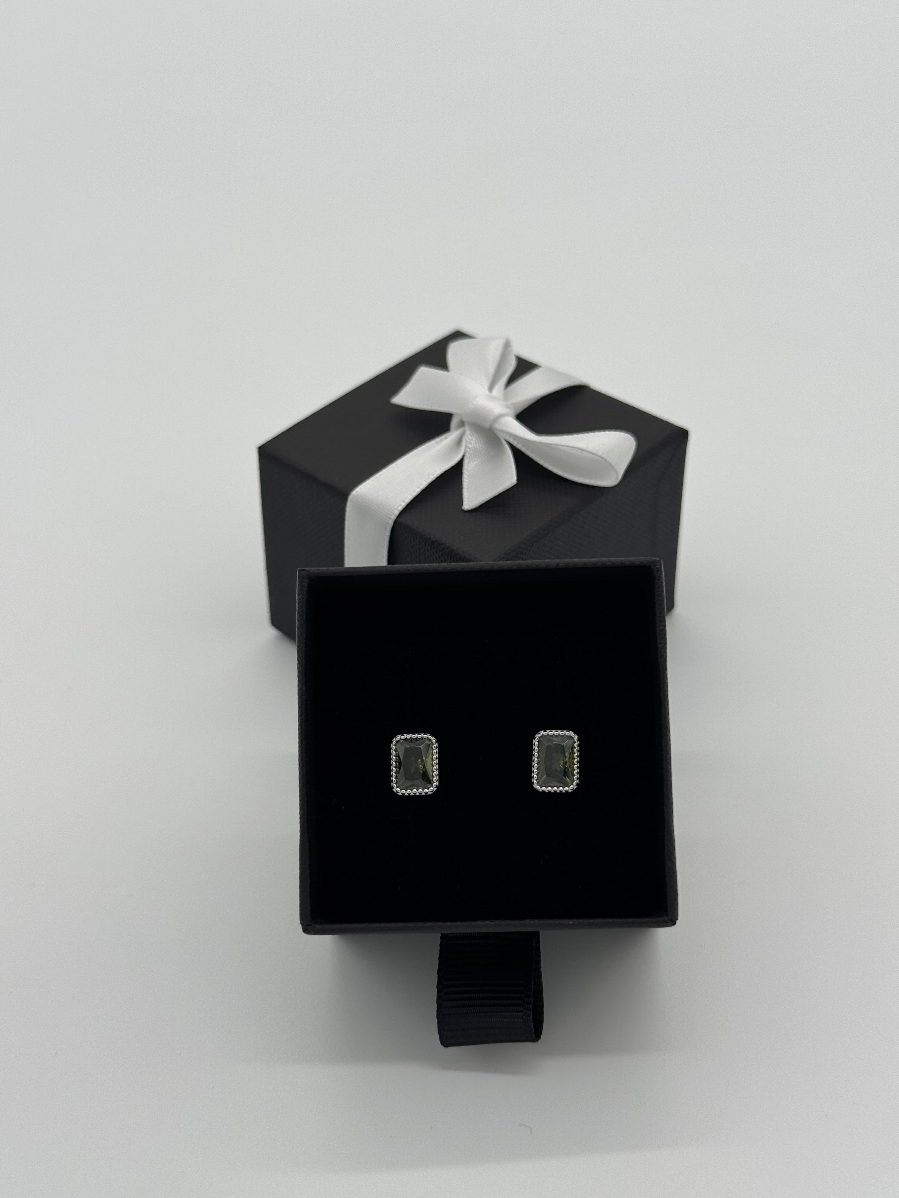 Ohrringe Silber 925 - Oliver Baguette Stein