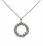Rundes Muster Collier Silber 925 - Kreis