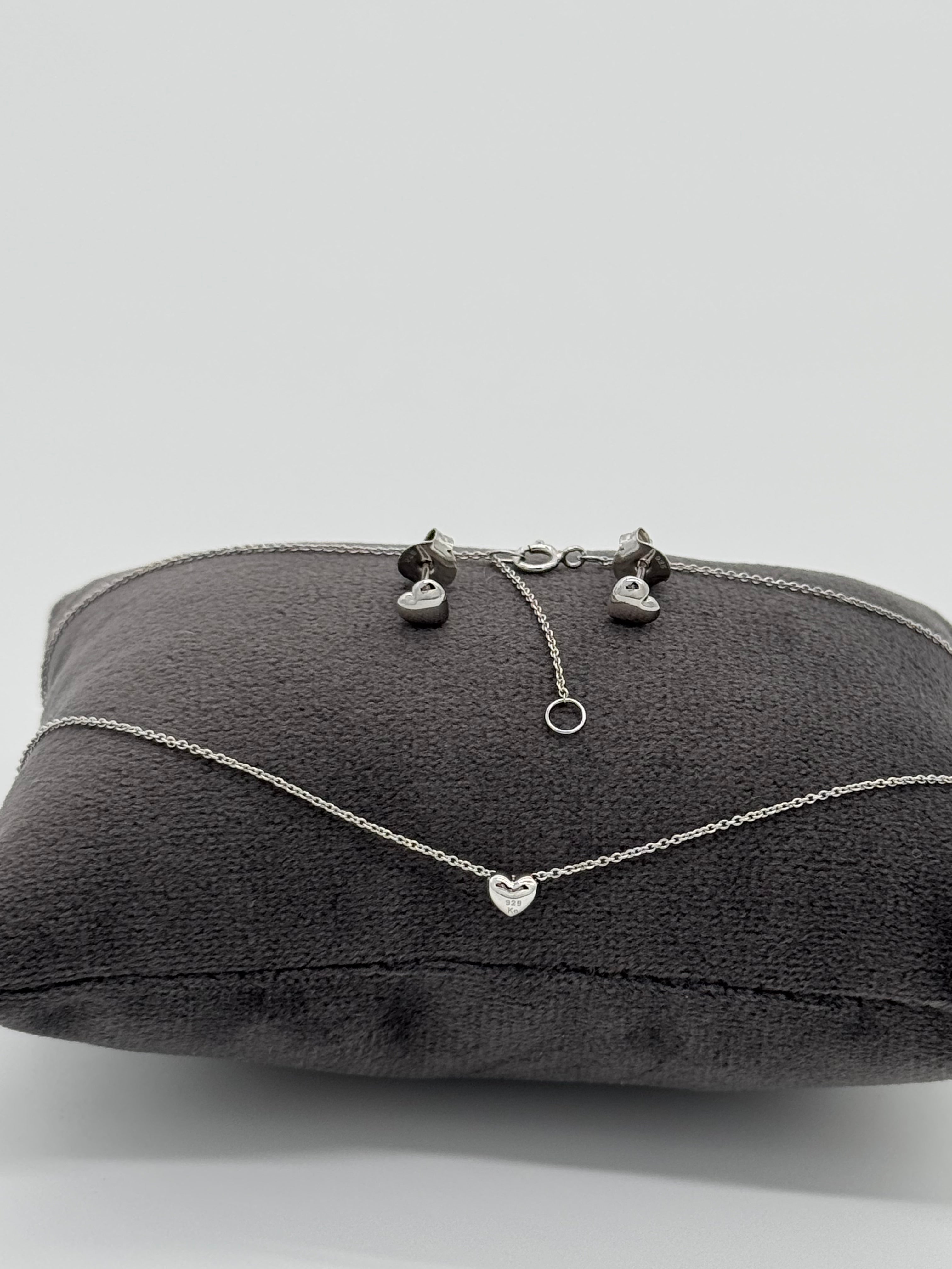 Silberne Herzen | Silber 925 Set