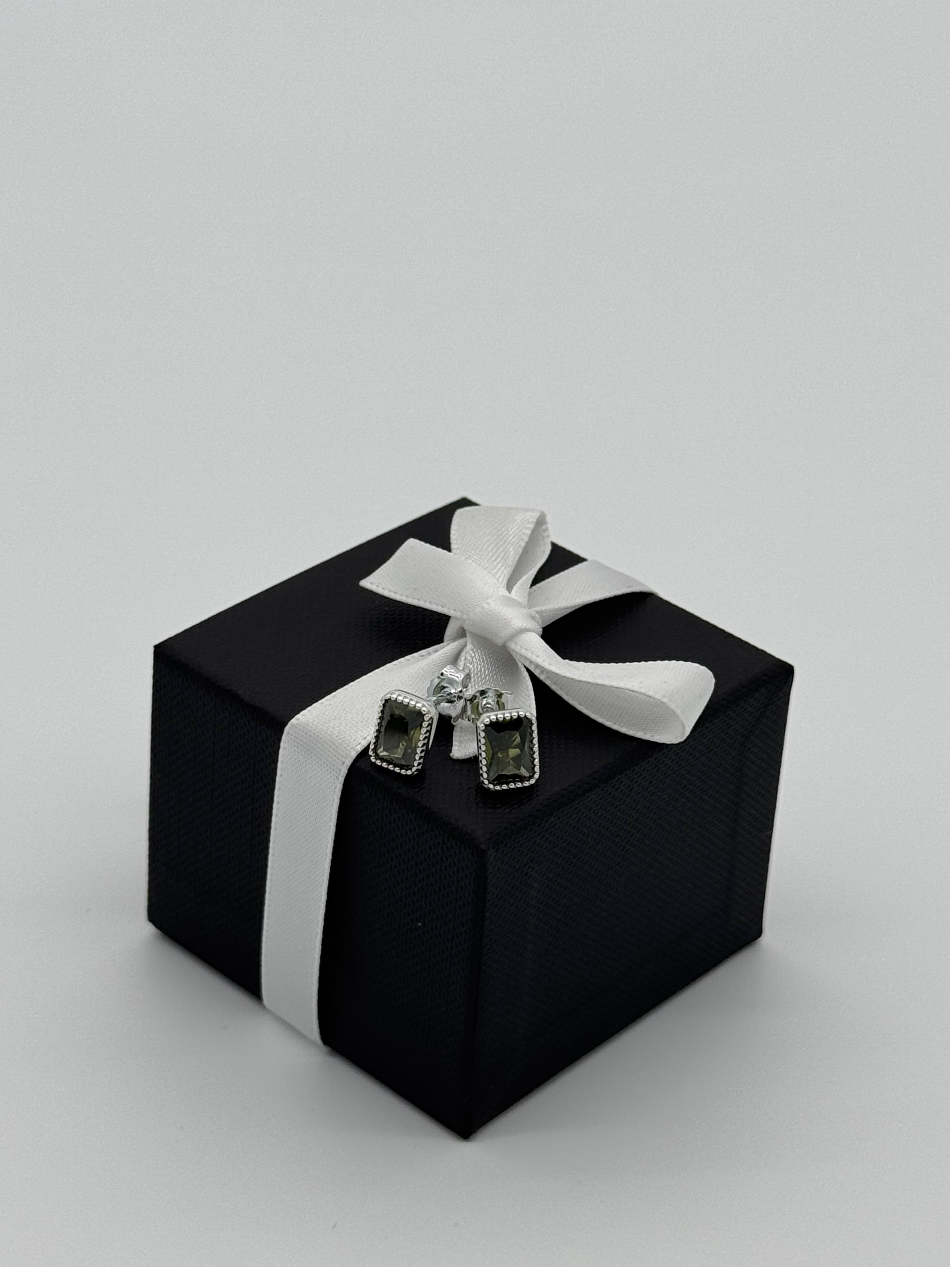 Ohrringe Silber 925 - Oliver Baguette Stein