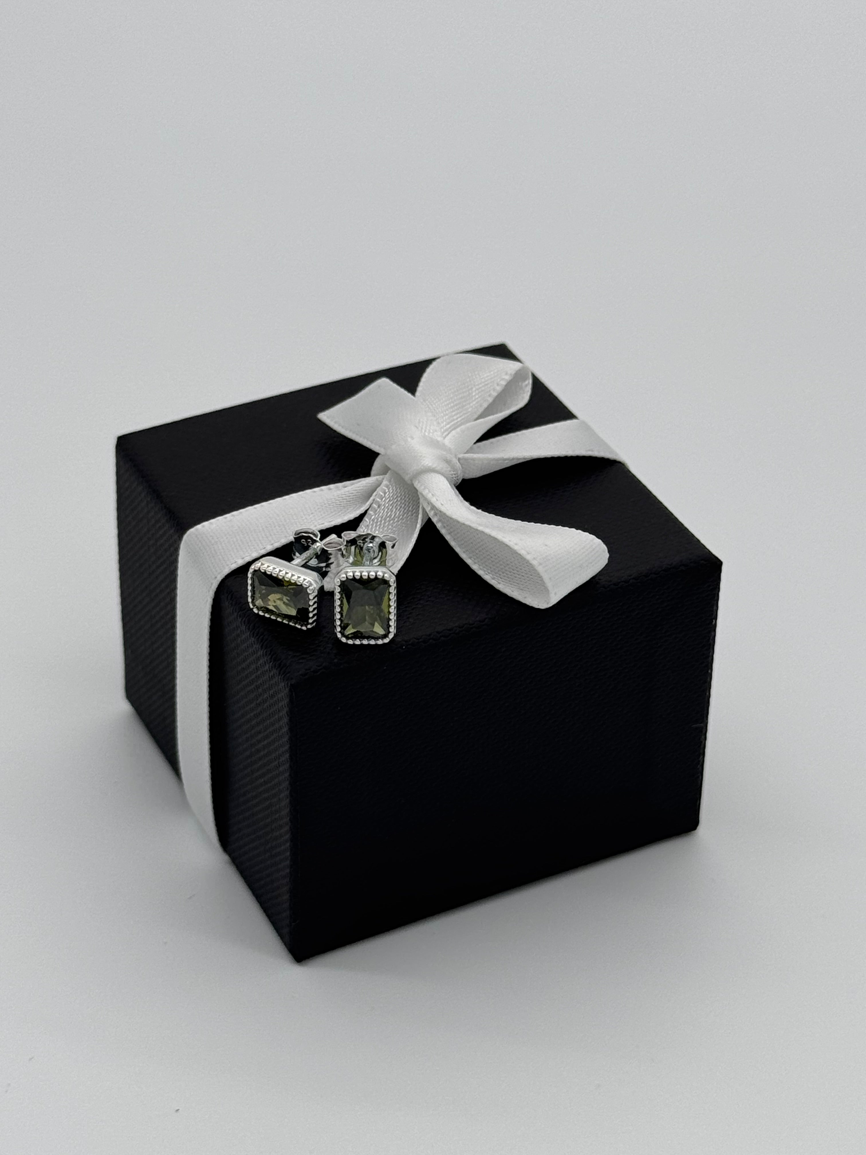 Ohrringe Silber 925 - Oliver Baguette Stein