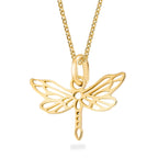 Goldene Libelle | Silber 925
