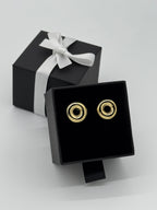 Ohrstecker goldener Donut | Silber vergoldet