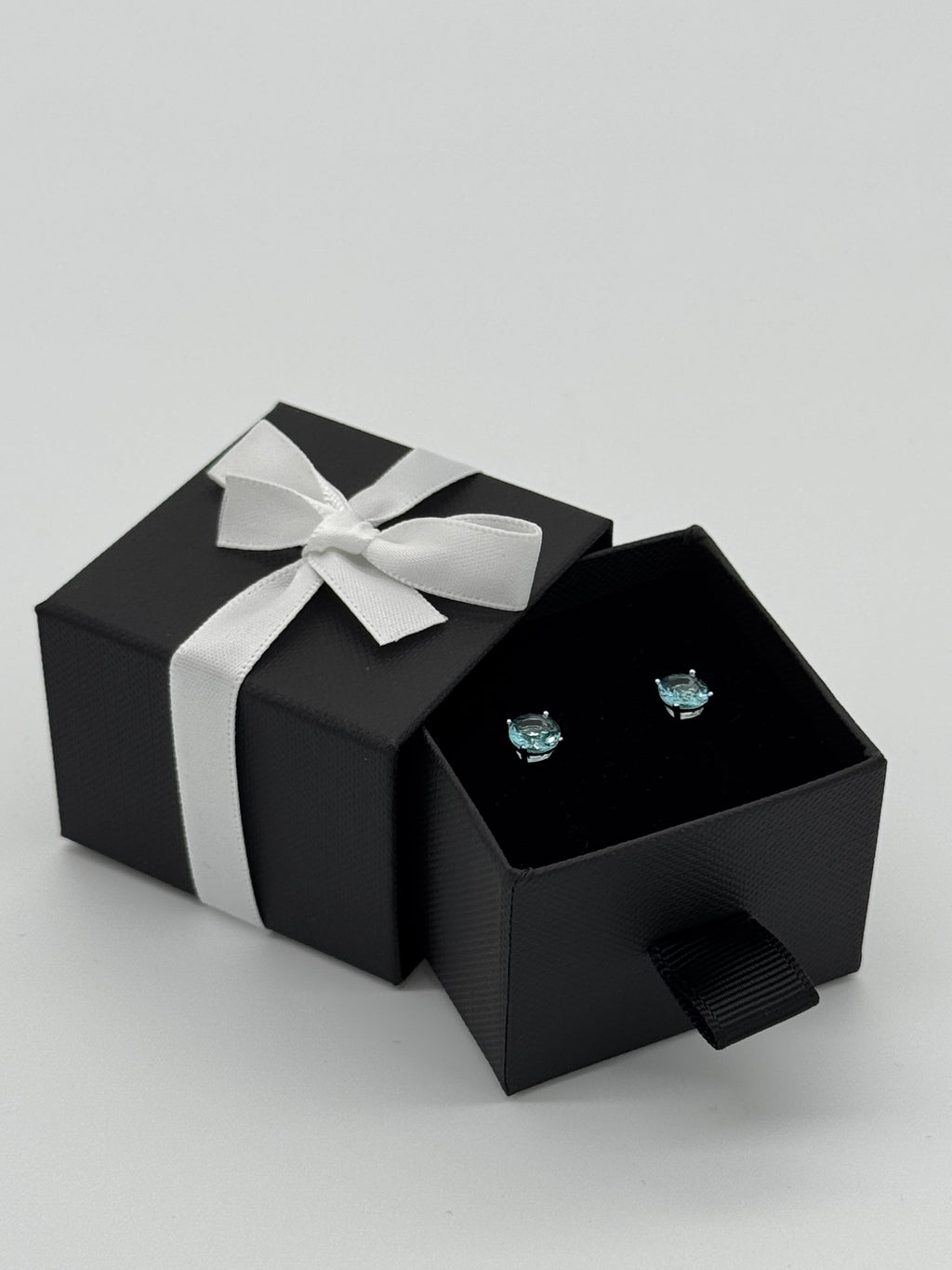 Ohrstecker 925 Silber - Aqua Mare